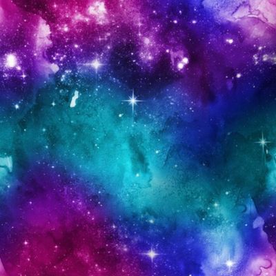 Multicolor Galaxy 8 Spoonflower