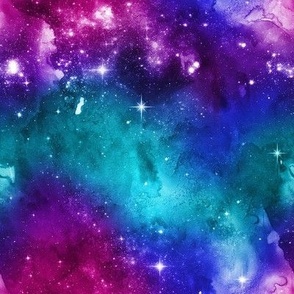 Purple Galaxy Fabric, Wallpaper and Home Decor | Spoonflower