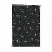 Ditsy Fish Dance | Purple • Green • Black