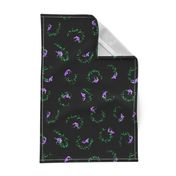 Ditsy Fish Dance | Purple • Green • Black