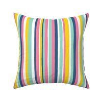 summer stripes - pink blue yellow - LAD19