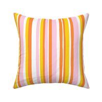 summer stripes - pink orange yellow - LAD19