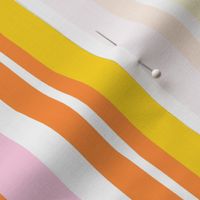 summer stripes - pink orange yellow - LAD19