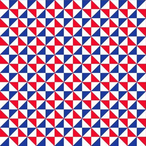 Red White And Blue Geometric