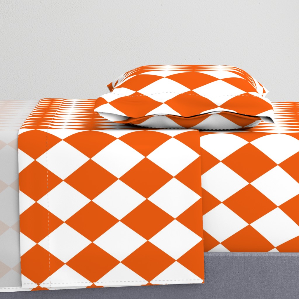 Orange Soda Modern Diamond Pattern