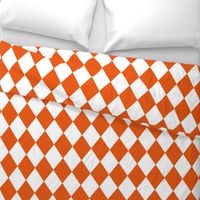 Orange Soda Modern Diamond Pattern