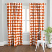 Orange Soda Modern Diamond Pattern