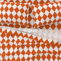 Orange Soda Modern Diamond Pattern