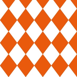 Orange Soda Modern Diamond Pattern