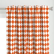 Orange Soda Small Modern Diamond Pattern