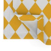 Butter Yellow Small Modern Diamond Pattern