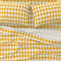 Butter Yellow Small Modern Diamond Pattern