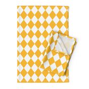 Butter Yellow Small Modern Diamond Pattern