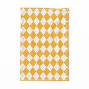 Butter Yellow Small Modern Diamond Pattern