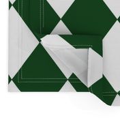 Hunter Green Modern Diamond Pattern