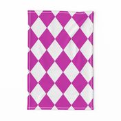 Hot Pink Modern Diamond Pattern