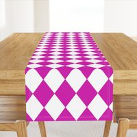 Hot Pink Modern Diamond Pattern