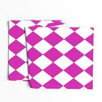 Hot Pink Modern Diamond Pattern