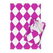 Hot Pink Modern Diamond Pattern