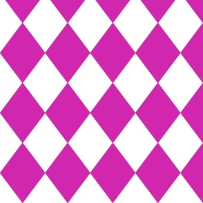 Hot Pink Modern Diamond Pattern