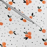Clementine Cuties and dots on white