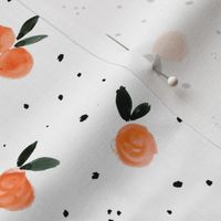 Clementine Cuties and dots on white