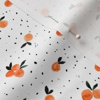 Clementine Cuties and dots on white (S)