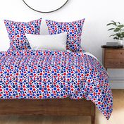 Red White And Blue Polka Dots