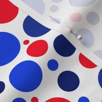 Red White And Blue Polka Dots