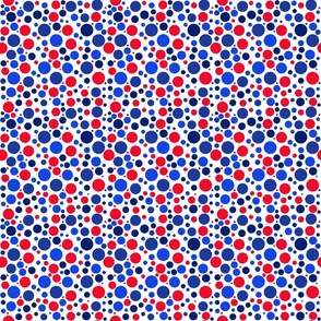 Red White And Blue Polka Dots Small