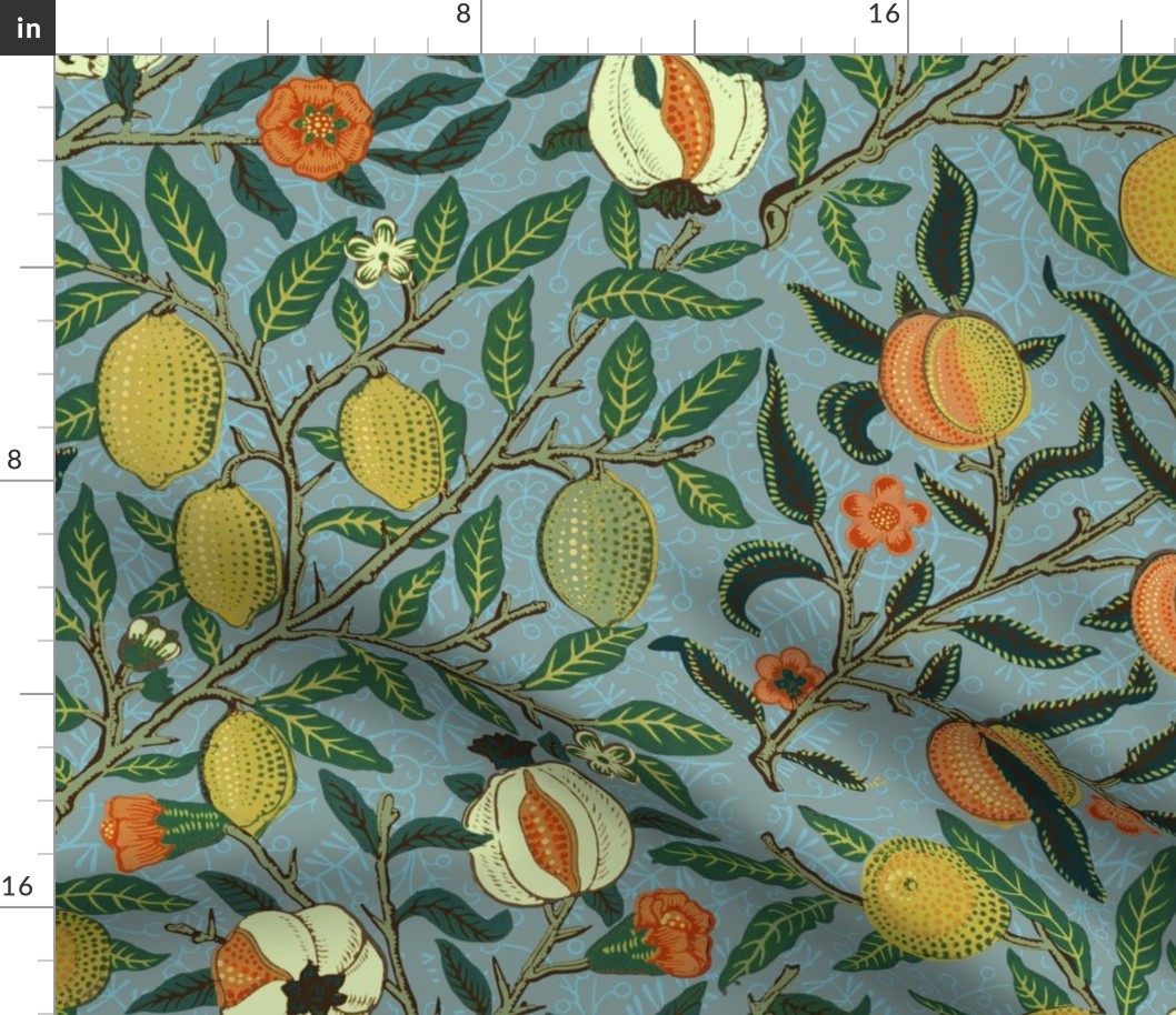 Fruit or Pomegranate ~ William Morris ~ Fabric | Spoonflower