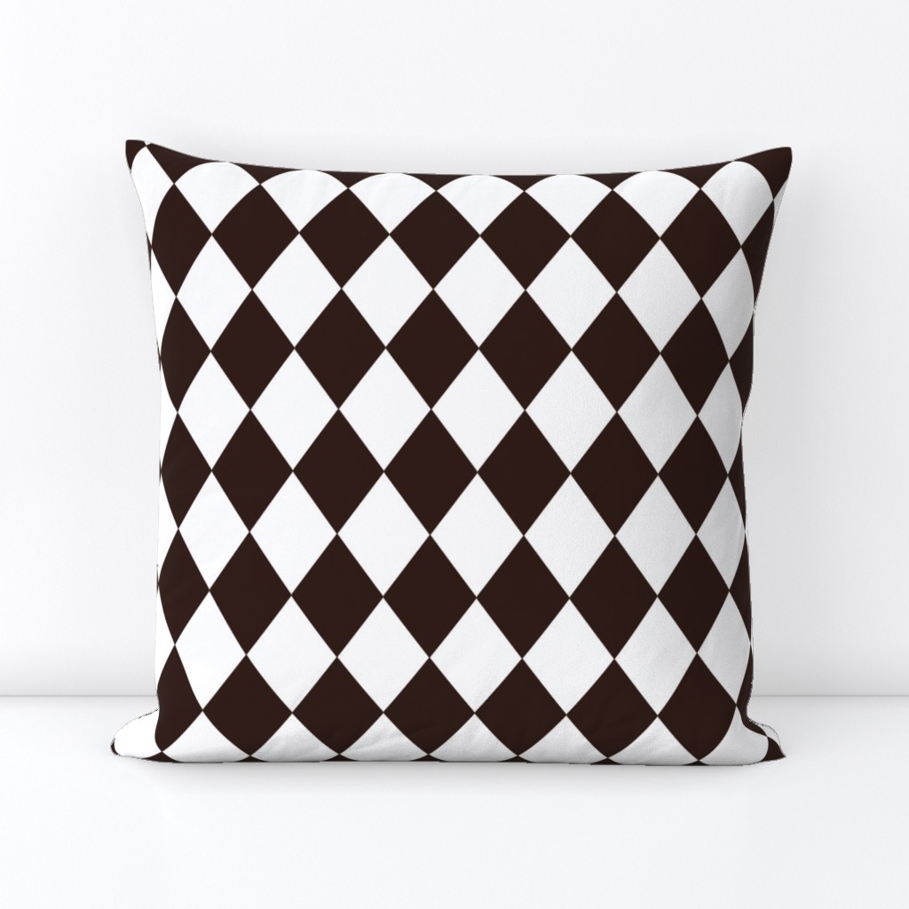 Coffee Chicory Small Modern Diamond Pattern