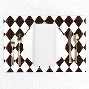 Coffee Chicory Small Modern Diamond Pattern