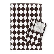 Coffee Chicory Small Modern Diamond Pattern