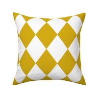 Antique Moss Yellow Modern Diamond Pattern