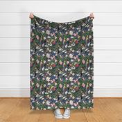 Summer Orchard, Faded Navy // large