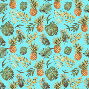 Aloha Exotic Pineapple Pattern