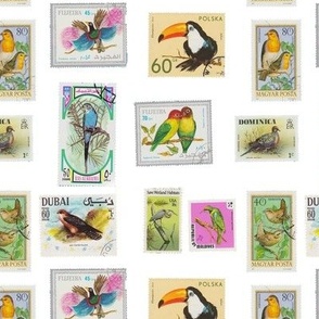 bird stamp pattern