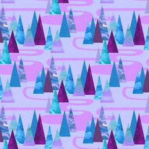 Lakeside Mountains {Purple Ice}