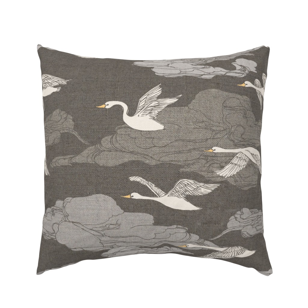 The Wild Swans {Grey} - large scale