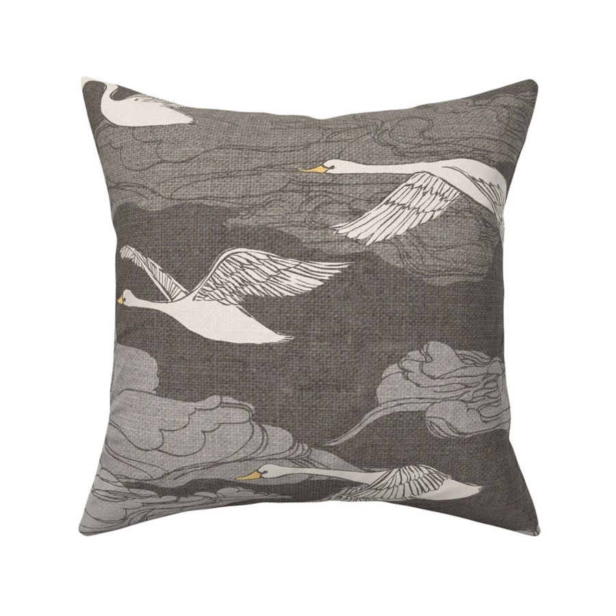 The Wild Swans {Grey} - large scale