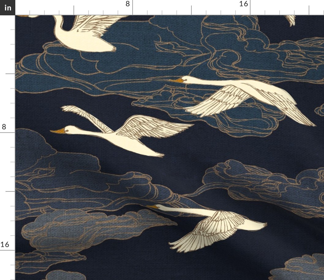 The Wild Swans {Midnight} - large scale