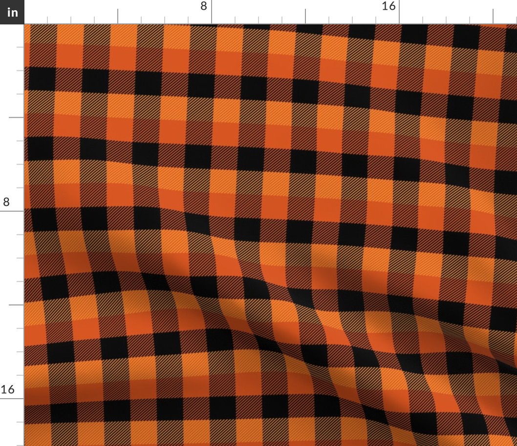 1" Halloween Tartan Plaid