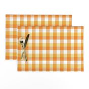 1" Candy Corn Plaid - Halloween, Fall