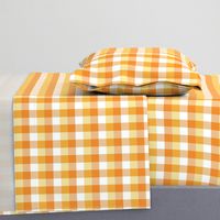 1" Candy Corn Plaid - Halloween, Fall