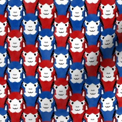 Small Alpaca pride - Patriotic stripes