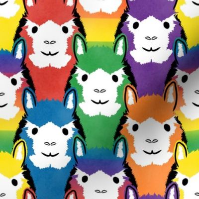 Alpaca pride - all rainbow
