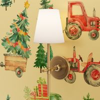 Christmas Tractor Parade // White