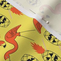 Halloween Mingos and Pinapple Lanterns- Yellow