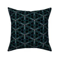 The Green the Grey and the Black: Geometric Starburst